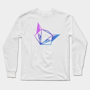 Odd Fox Logo - Pink / Blue Long Sleeve T-Shirt